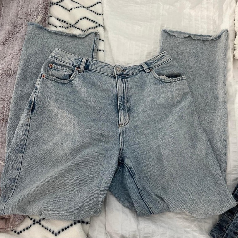 Garage Blue Straight Leg Jeans Classic Denim